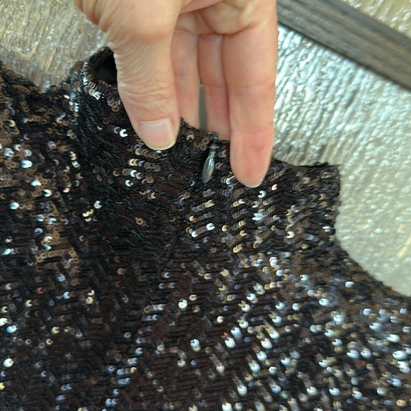 Anine Bing Josephine sequin black top size Medium NWT. - Picture 11 of 11